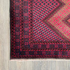 Afghan Herati Baluch Rug (Old 1980)