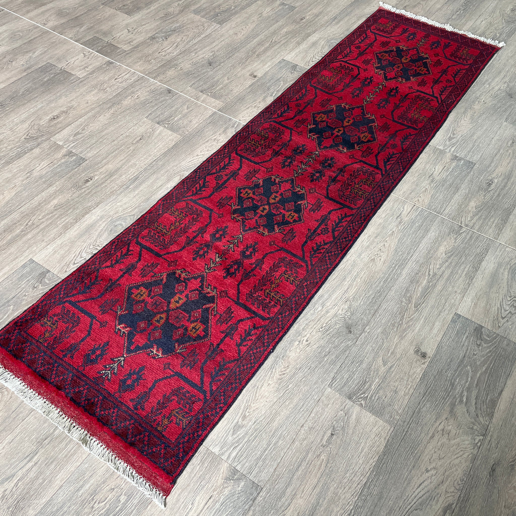 212 x 55 cm | Afghan Khal Muhammadi Runner - Khorasan Rugs