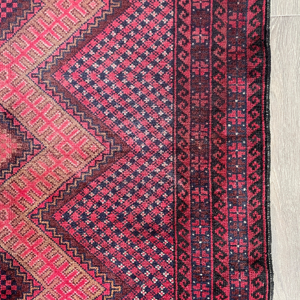 Afghan Herati Baluch Rug (Old 1980)