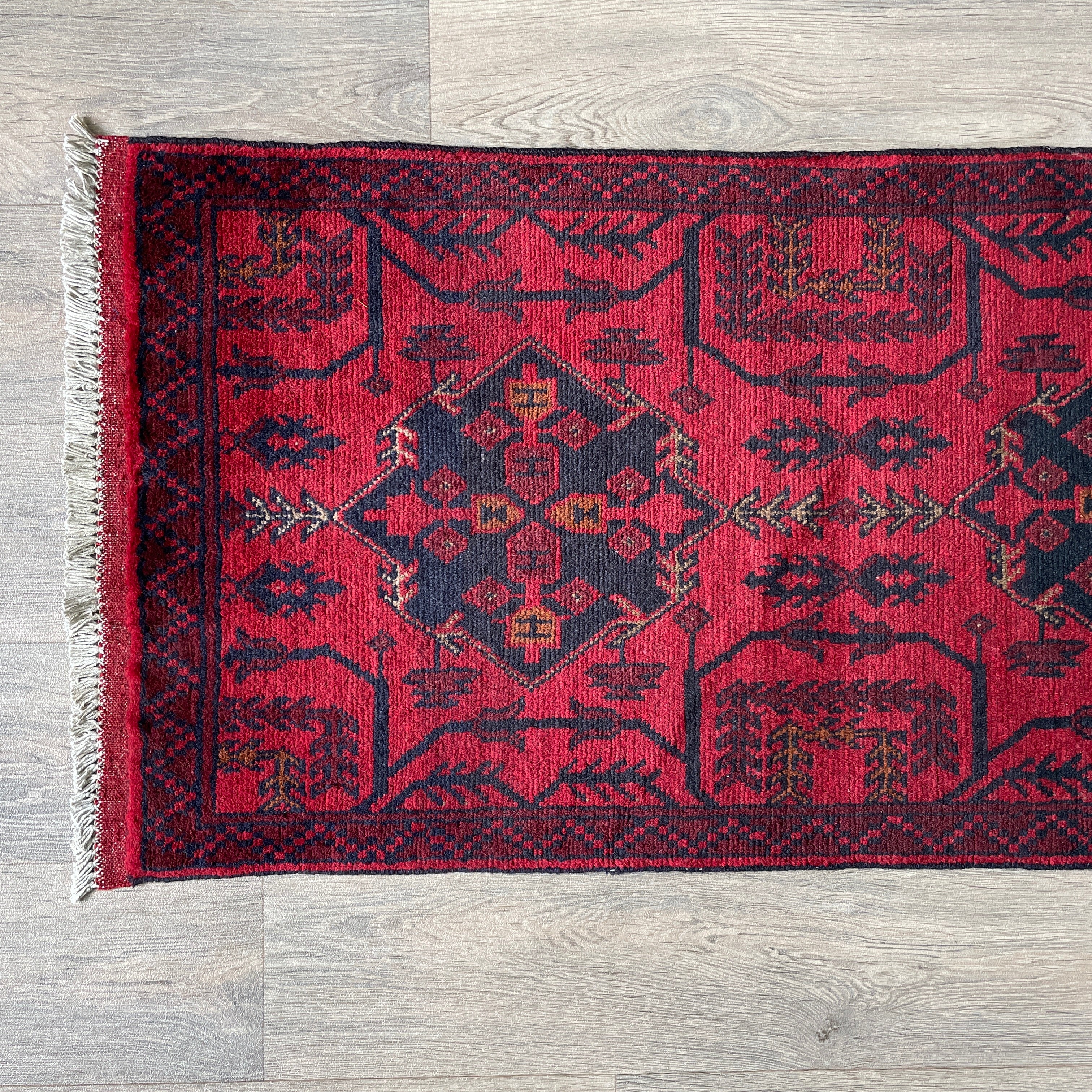212 x 55 cm | Afghan Khal Muhammadi Runner - Khorasan Rugs