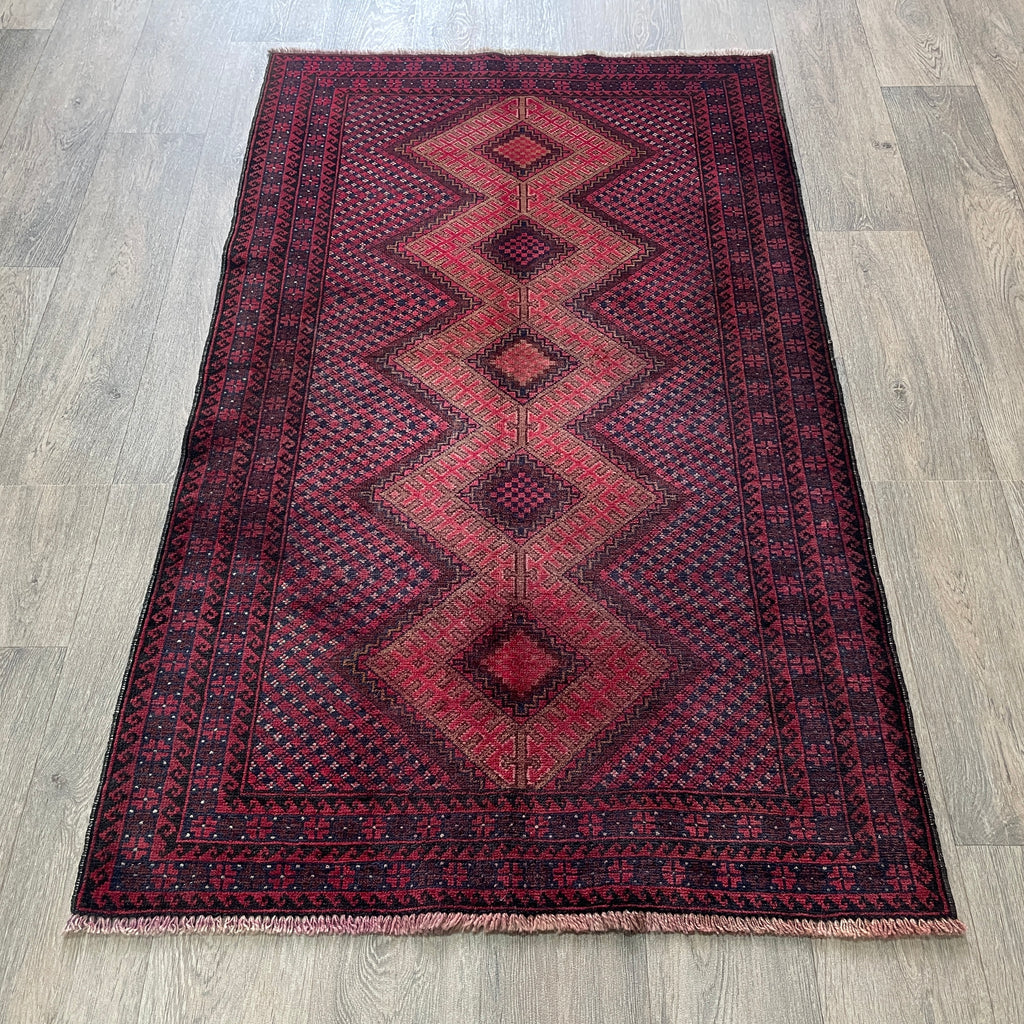 Afghan Herati Baluch Rug (Old 1980)