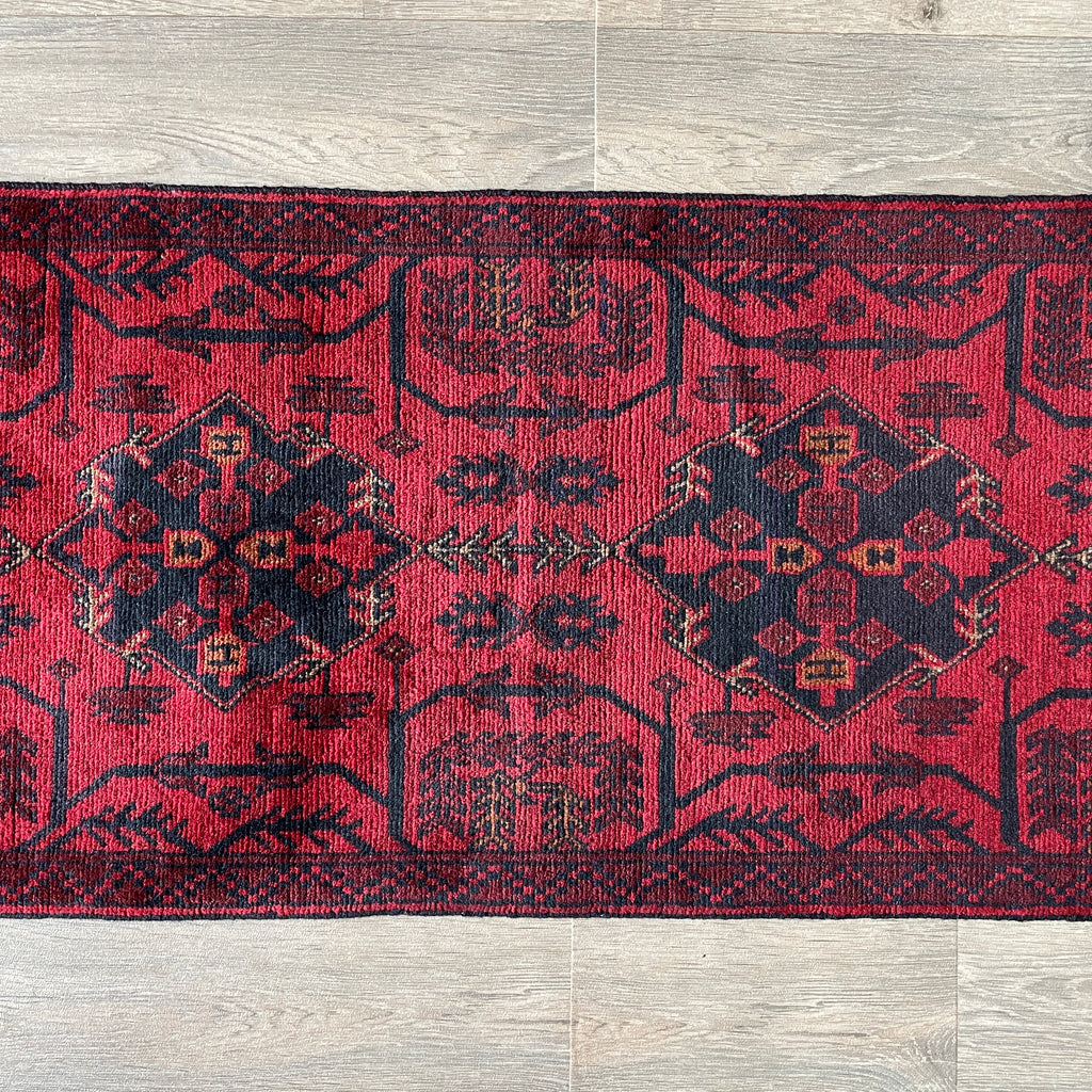 212 x 55 cm | Afghan Khal Muhammadi Runner - Khorasan Rugs