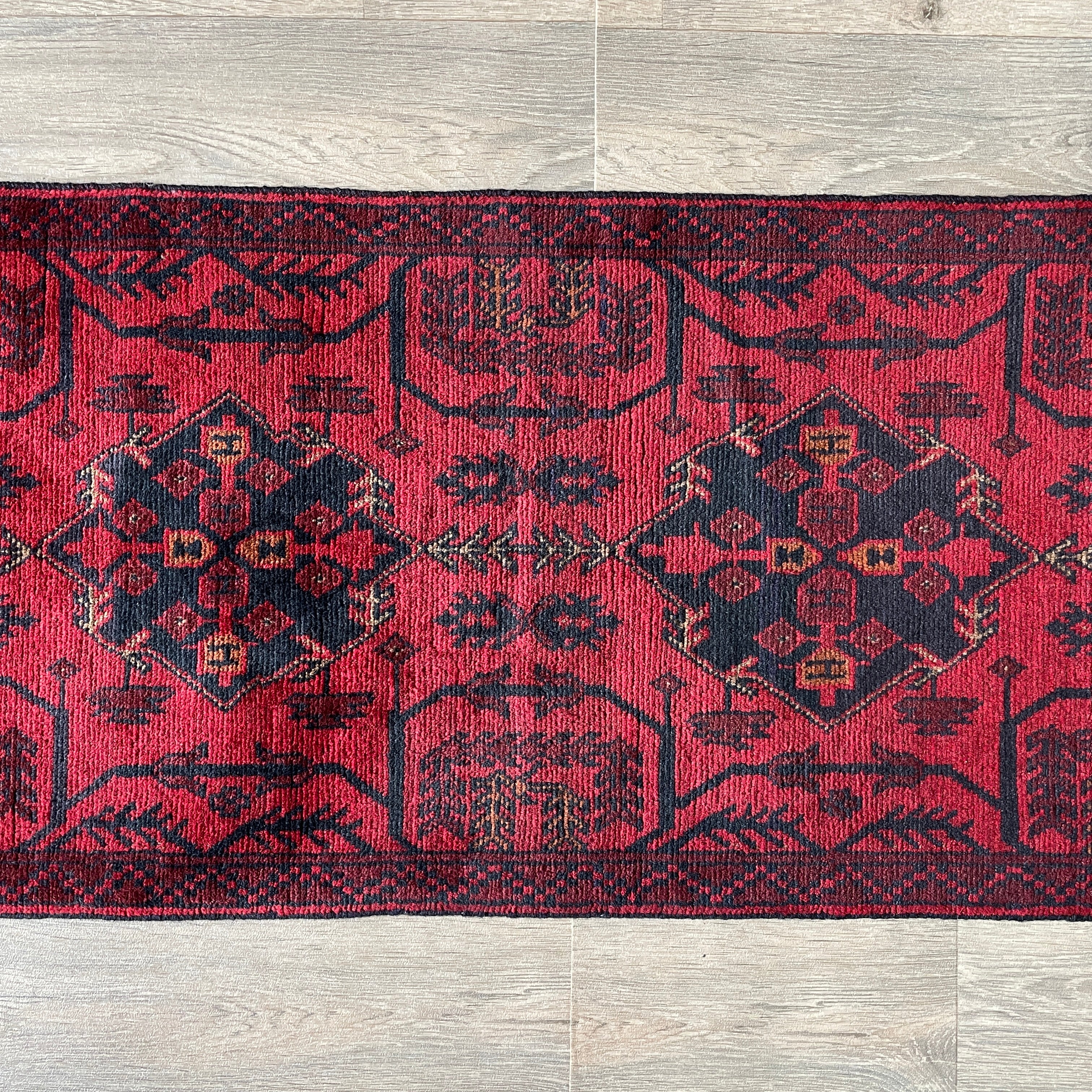 212 x 55 cm | Afghan Khal Muhammadi Runner - Khorasan Rugs