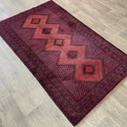 Afghan Herati Baluch Rug (Old 1980)