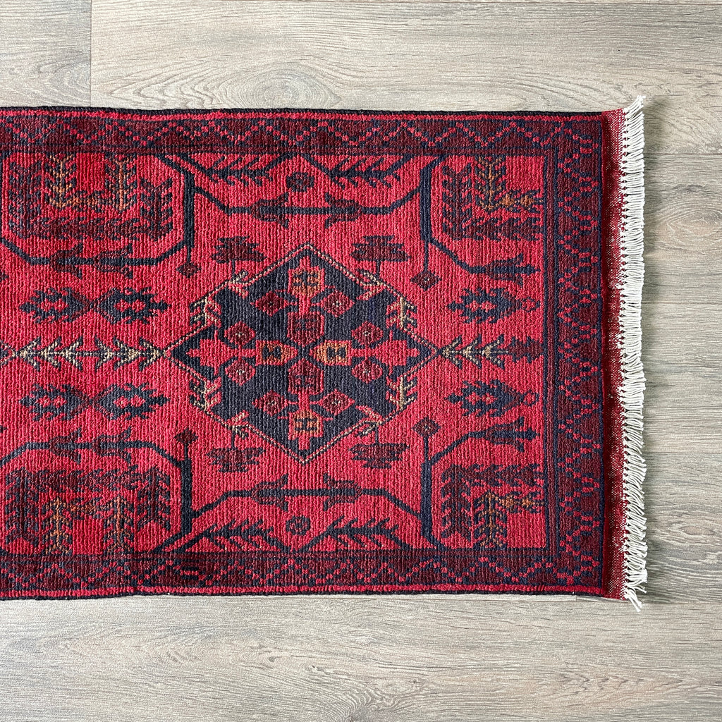 212 x 55 cm | Afghan Khal Muhammadi Runner - Khorasan Rugs