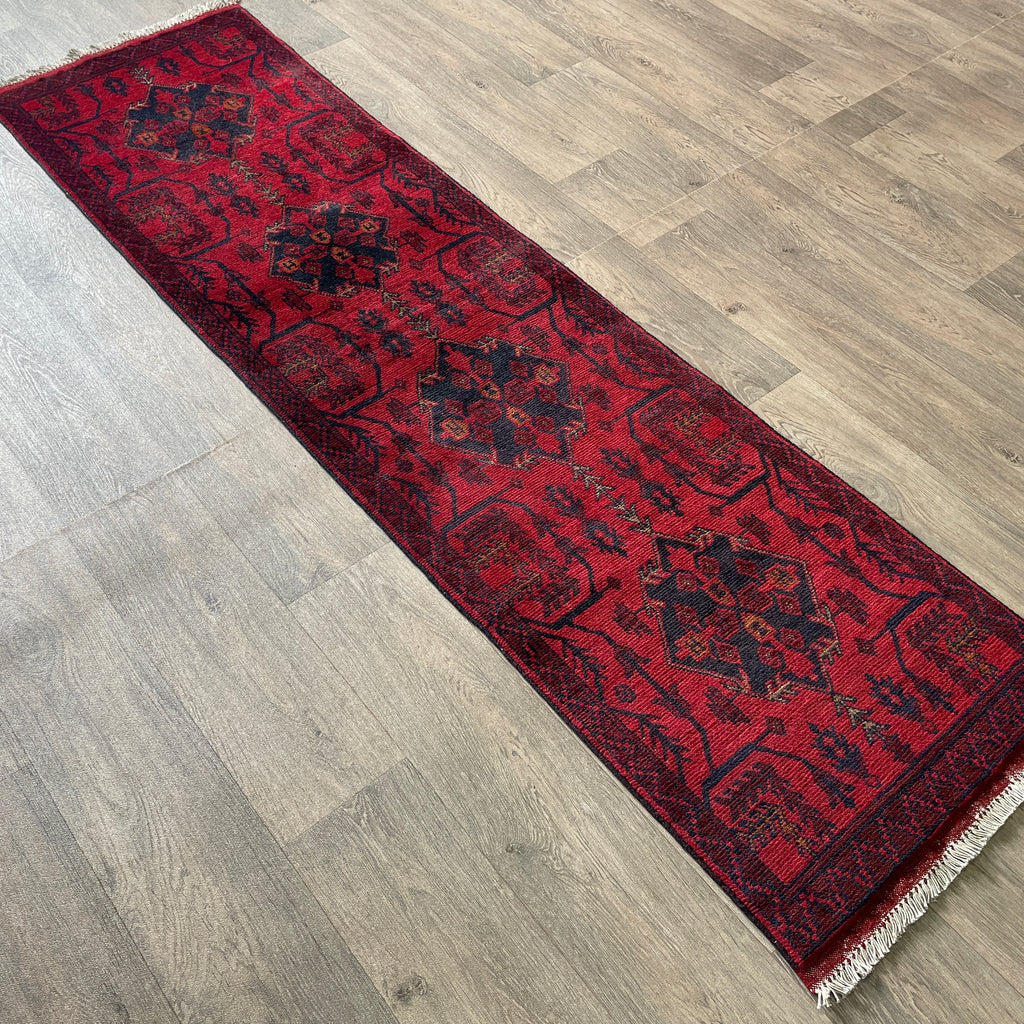 212 x 55 cm | Afghan Khal Muhammadi Runner - Khorasan Rugs