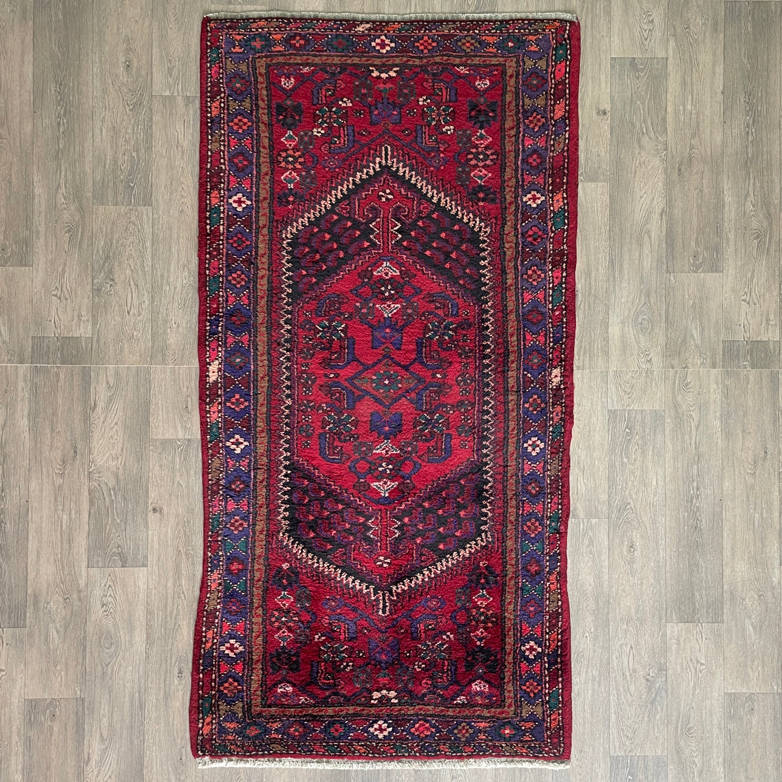 Old Persian Hamadan Rug c. 1970