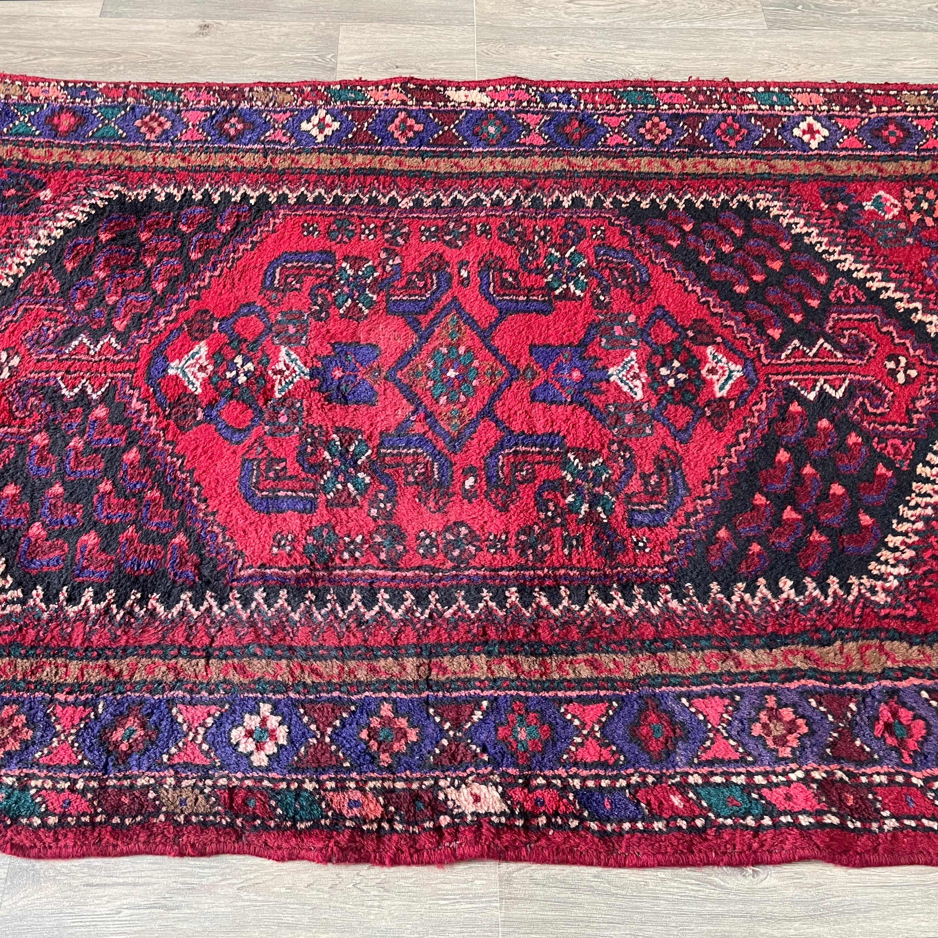 Old Persian Hamadan Rug c. 1970