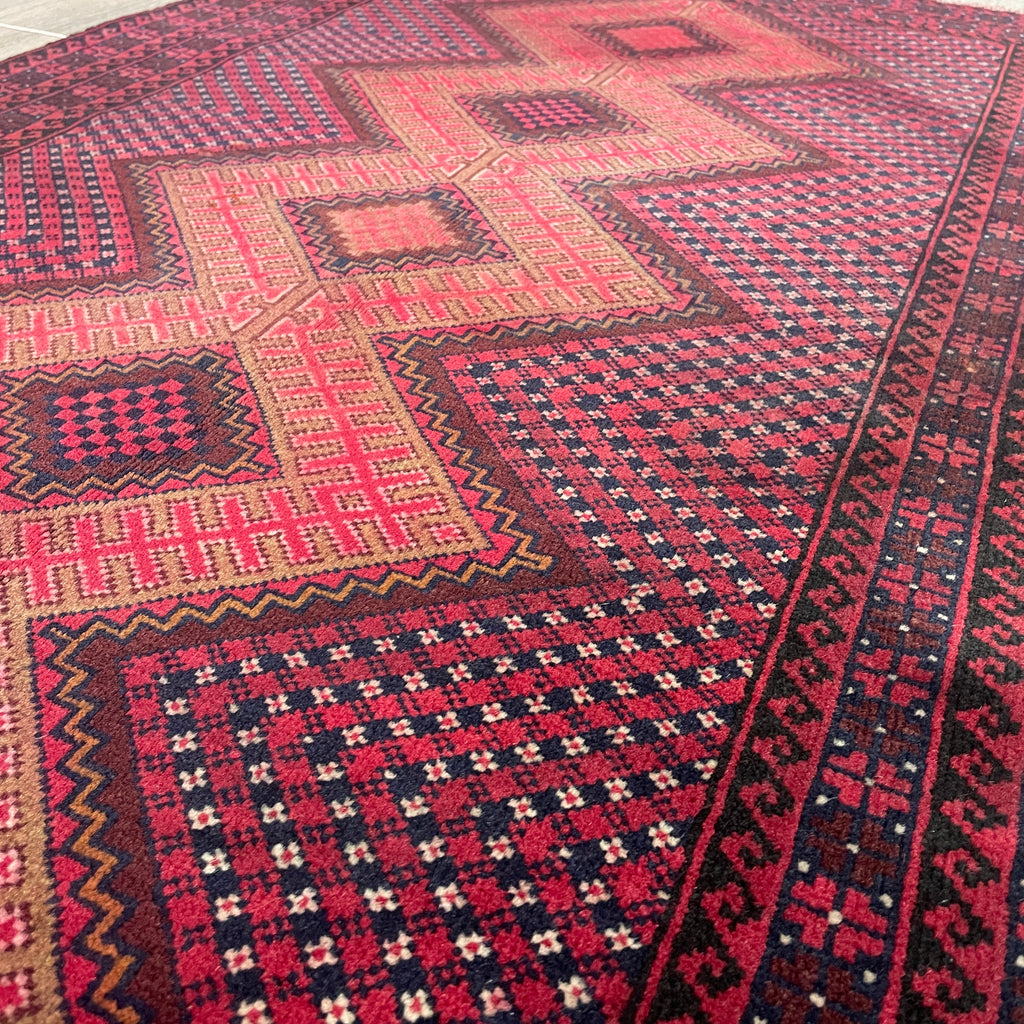Afghan Herati Baluch Rug (Old 1980)