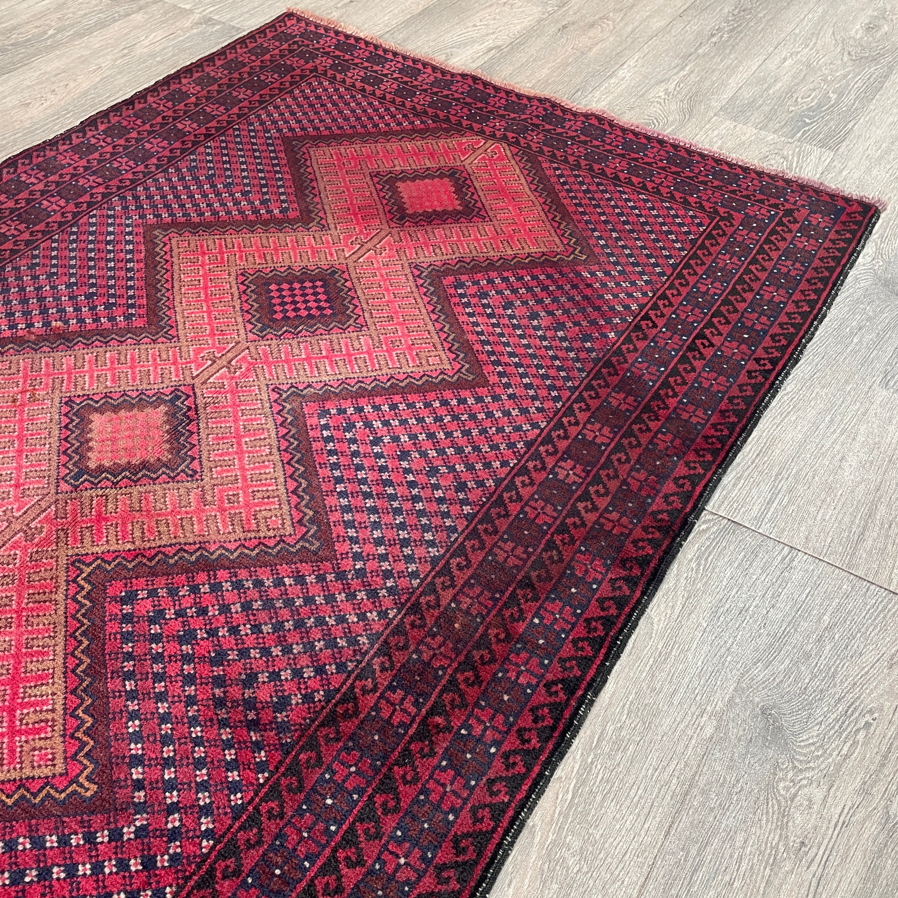 Afghan Herati Baluch Rug (Old 1980)