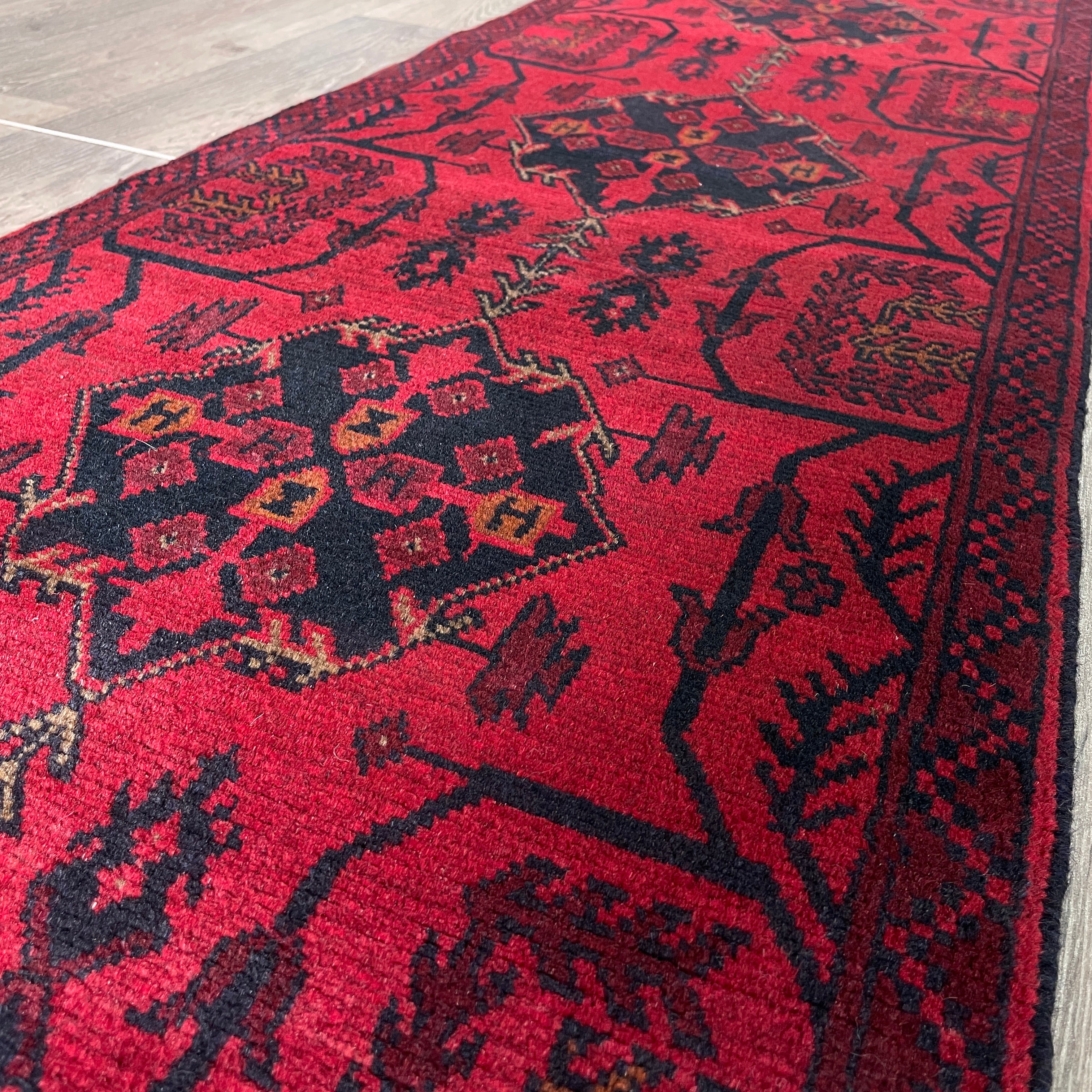 212 x 55 cm | Afghan Khal Muhammadi Runner - Khorasan Rugs
