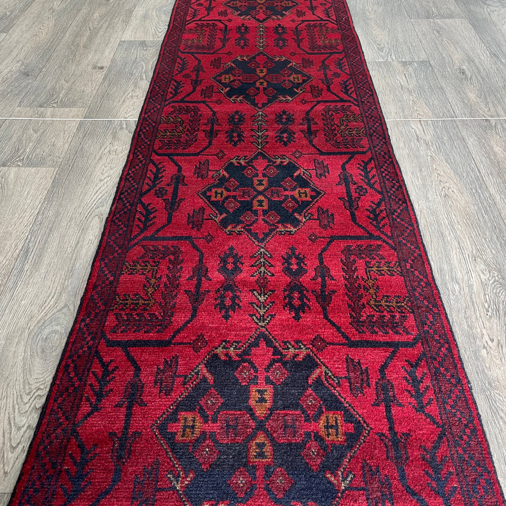 212 x 55 cm | Afghan Khal Muhammadi Runner - Khorasan Rugs