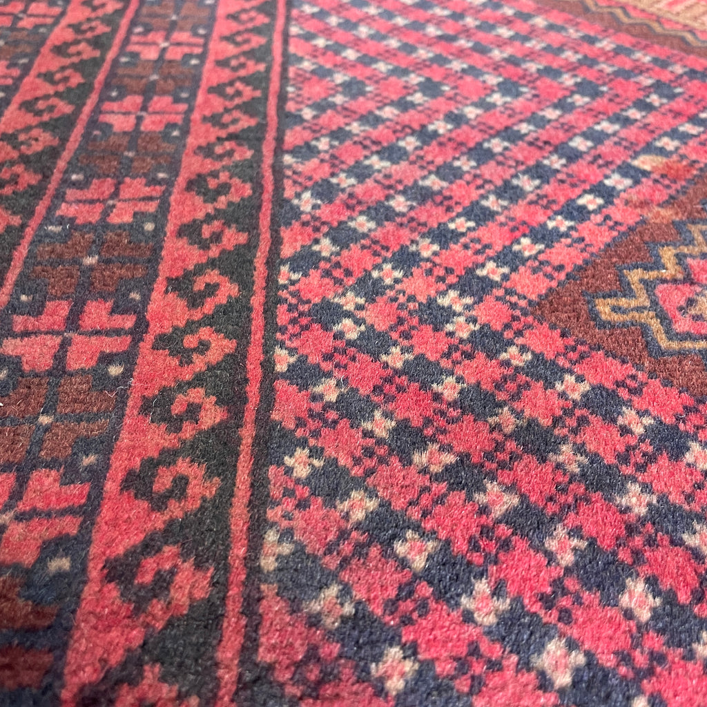 Afghan Herati Baluch Rug (Old 1980)