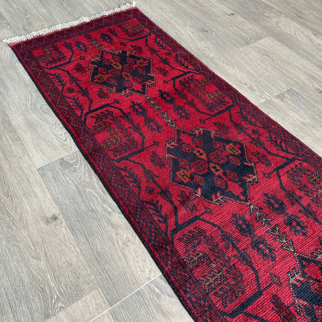 212 x 55 cm | Afghan Khal Muhammadi Runner - Khorasan Rugs