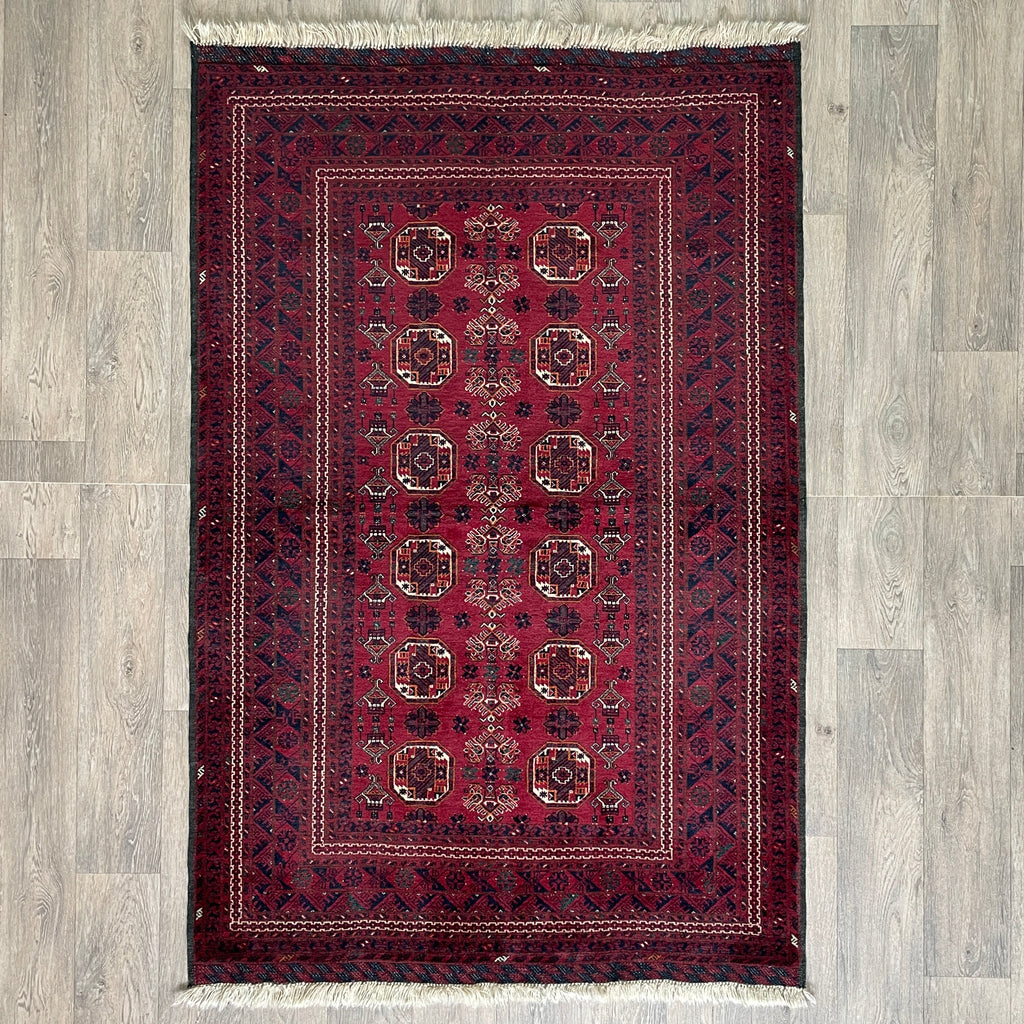 193 x 122 cm | Afghan Fine Kunduz Rug - Khorasan Rugs