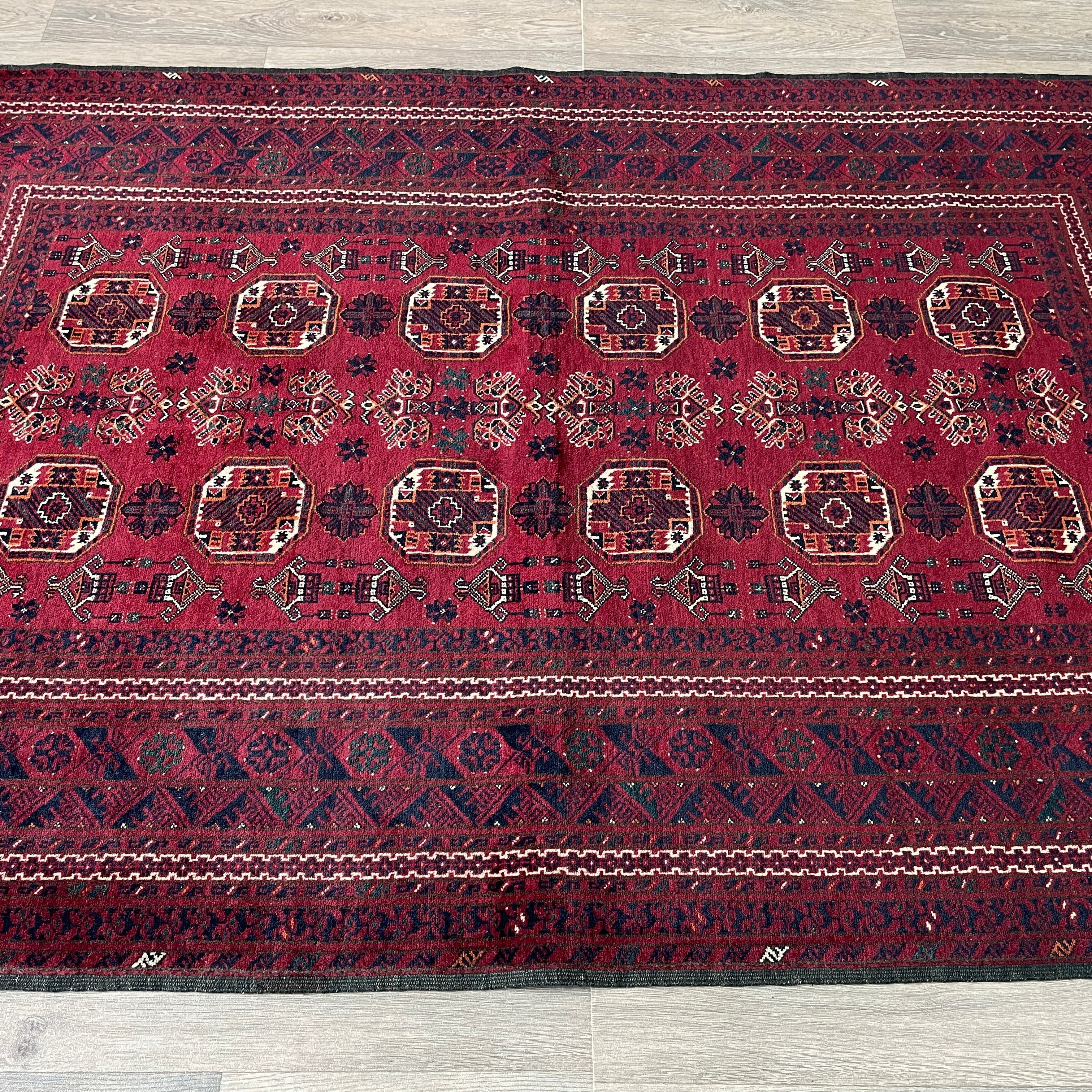 193 x 122 cm | Afghan Fine Kunduz Rug - Khorasan Rugs