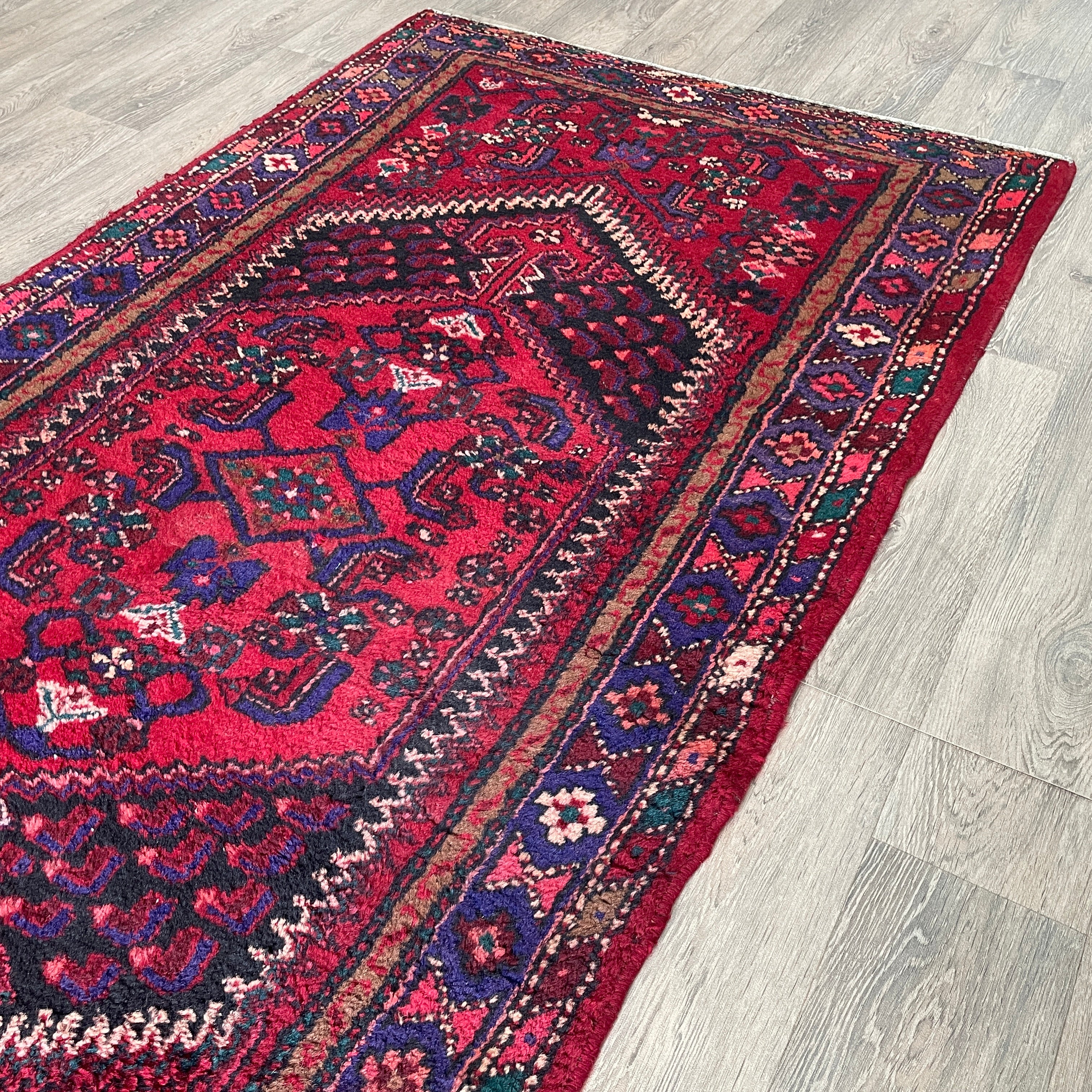 Old Persian Hamadan Rug c. 1970