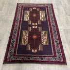 Afghan Herati Baluch Rug (Old 1980)