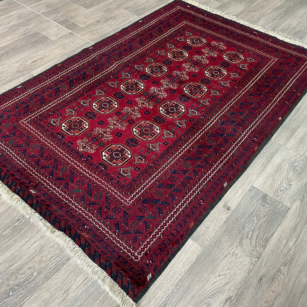 193 x 122 cm | Afghan Fine Kunduz Rug - Khorasan Rugs