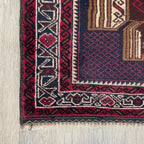 Afghan Herati Baluch Rug (Old 1980)