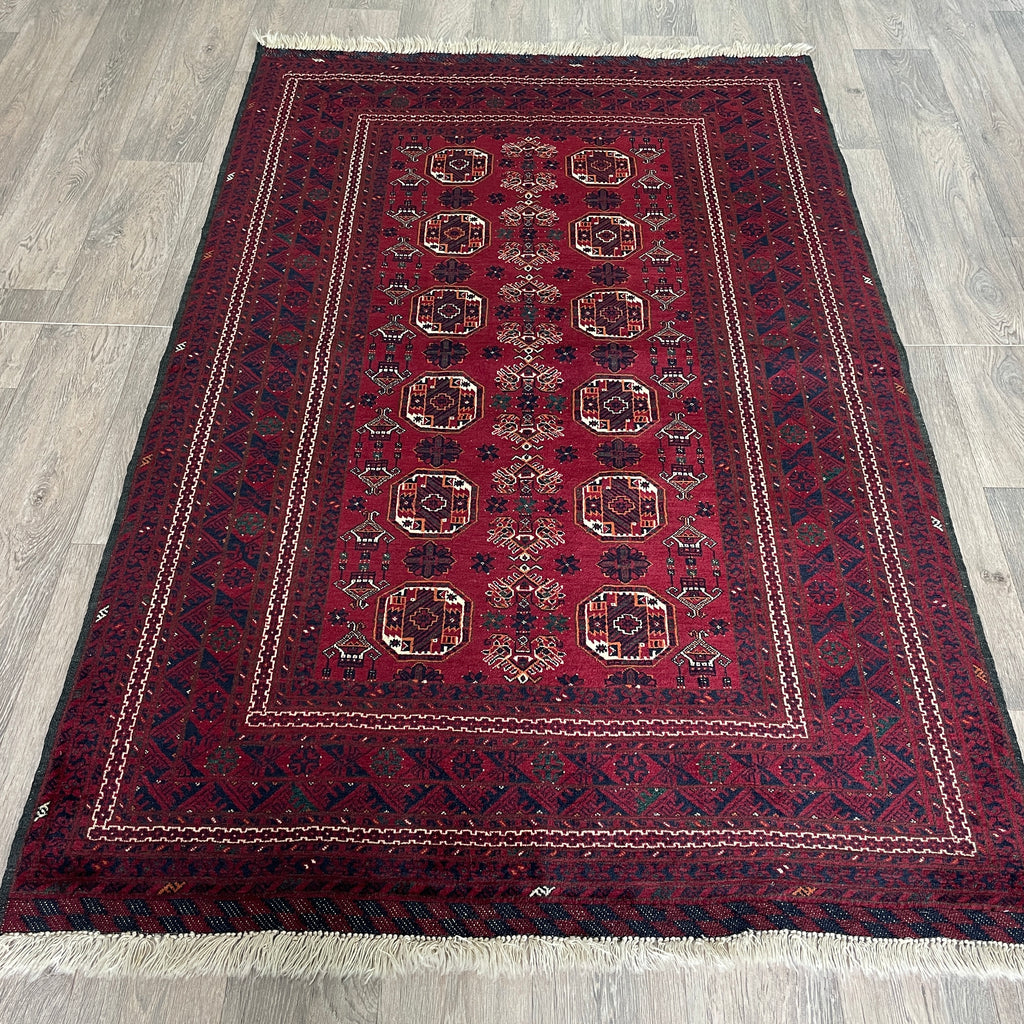 193 x 122 cm | Afghan Fine Kunduz Rug - Khorasan Rugs