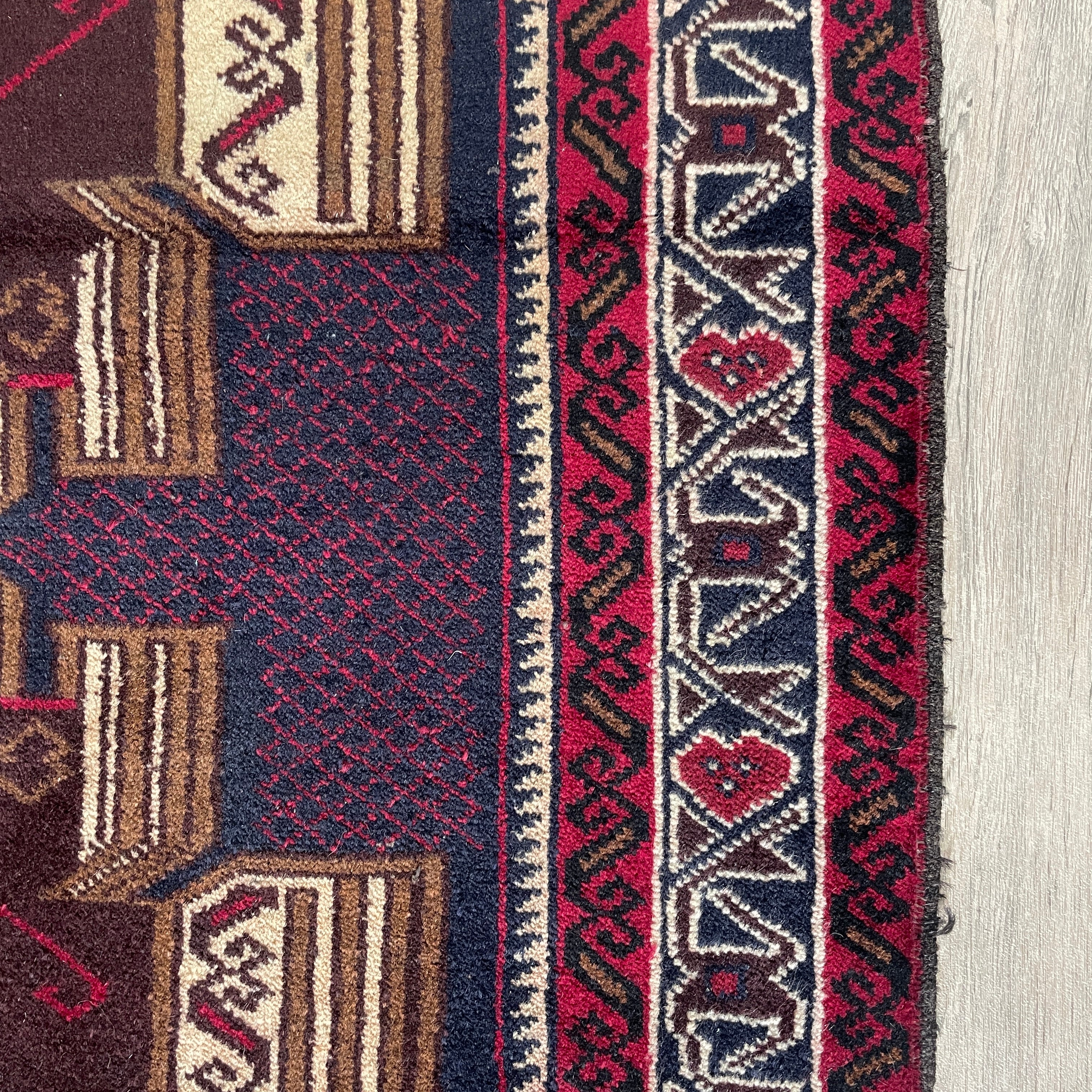 Afghan Herati Baluch Rug (Old 1980)