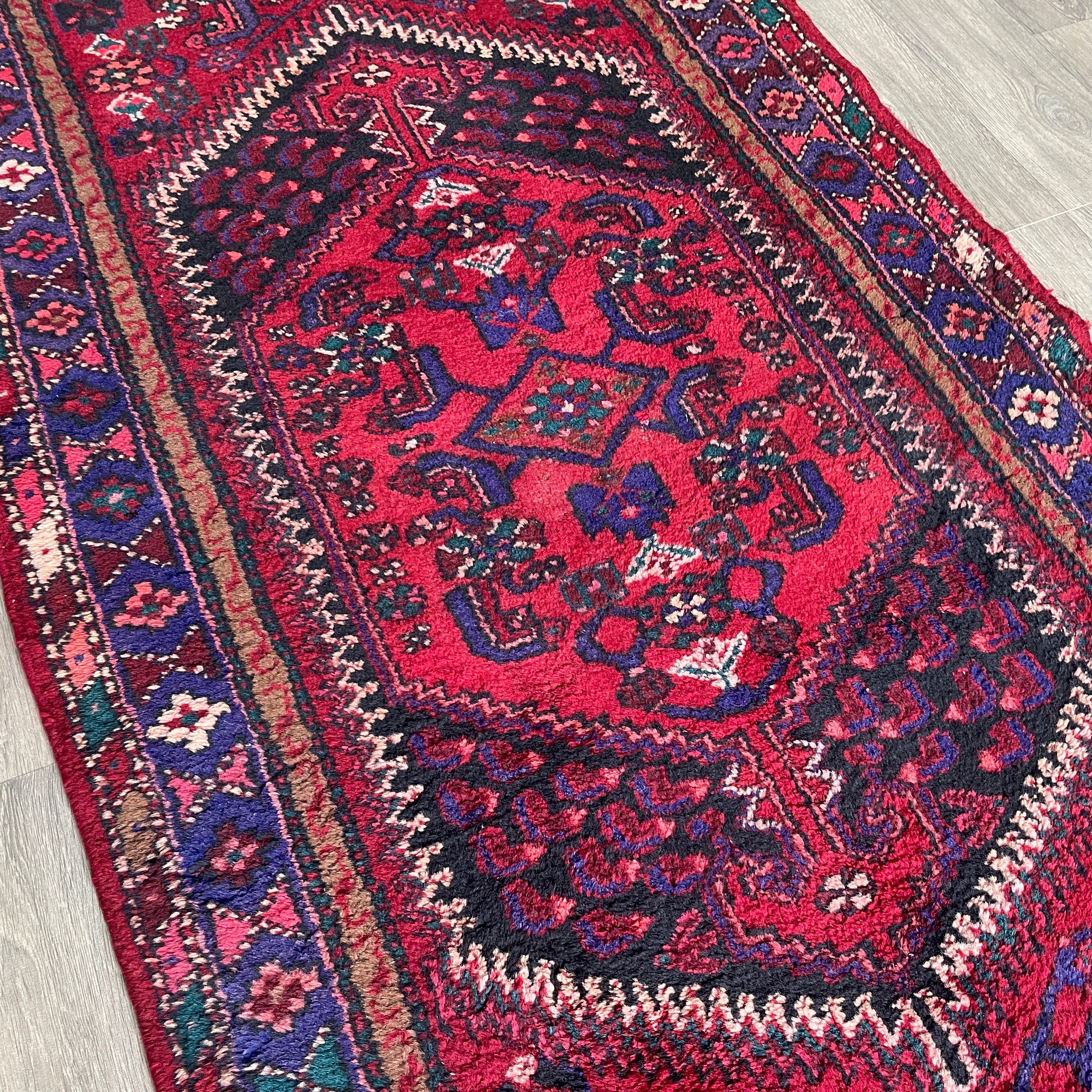 Old Persian Hamadan Rug c. 1970