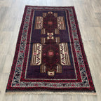 Afghan Herati Baluch Rug (Old 1980)