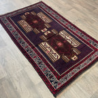 Afghan Herati Baluch Rug (Old 1980)