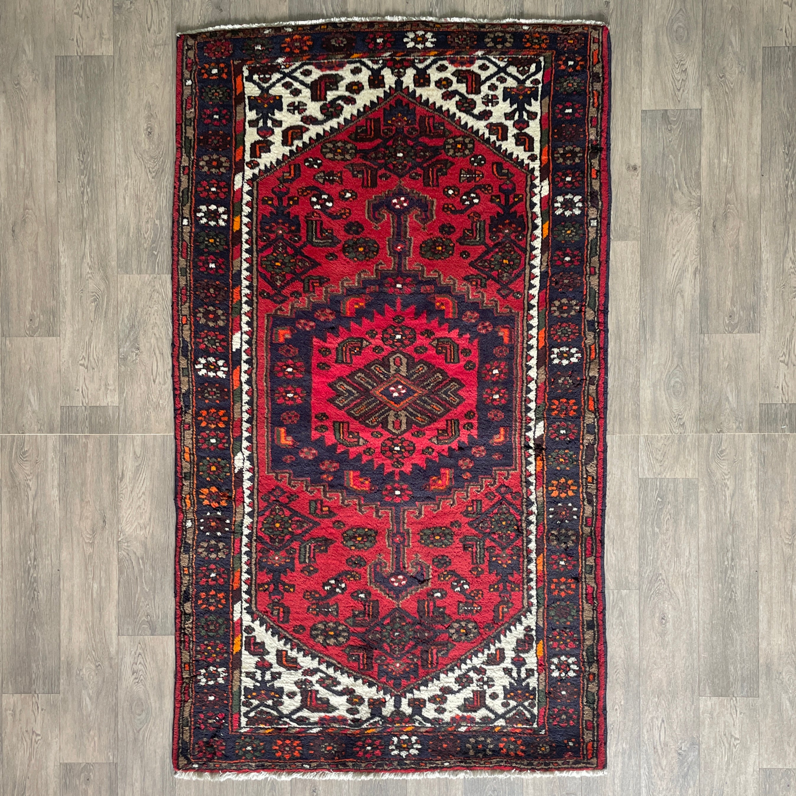 Old Persian Hamadan Rug c. 1970