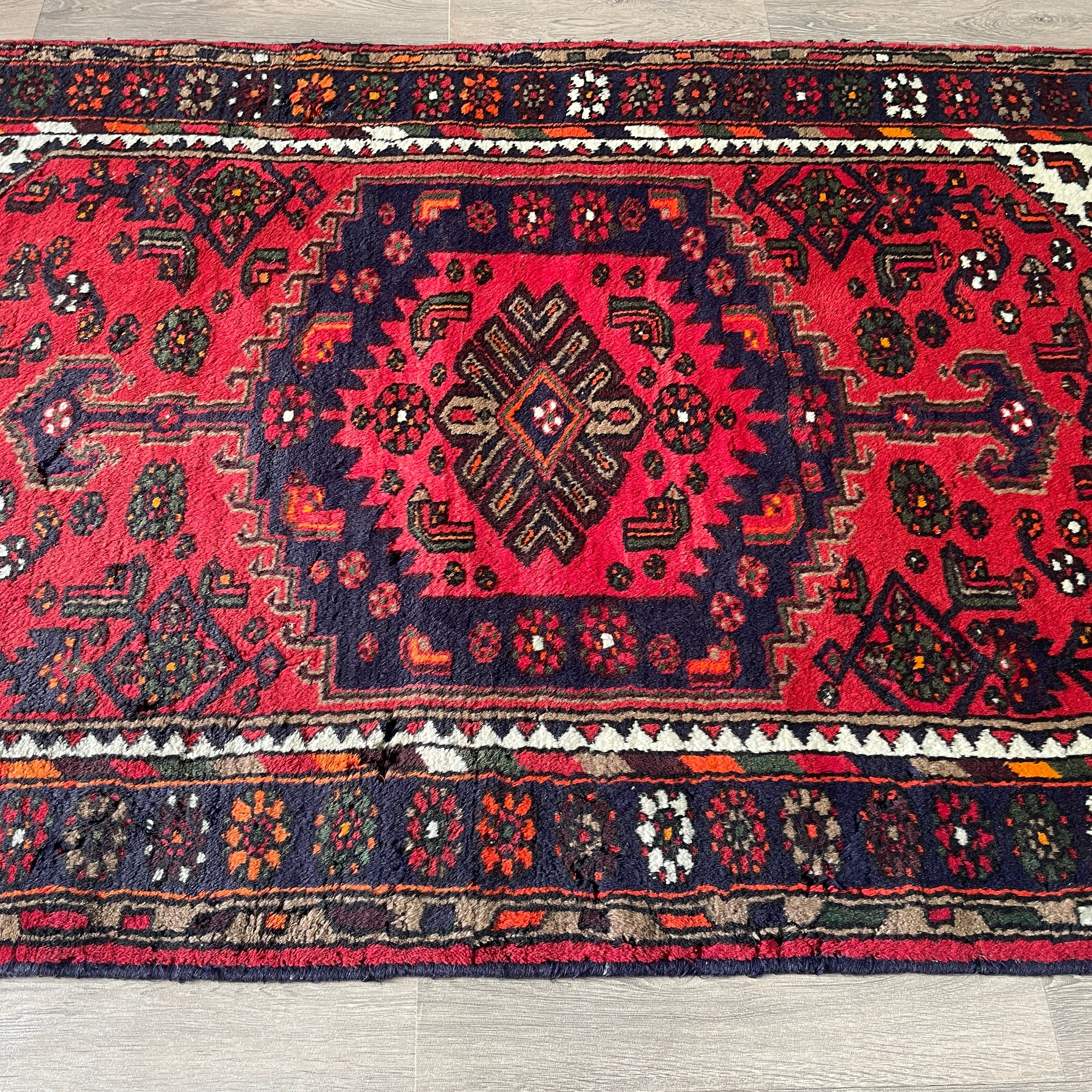 Old Persian Hamadan Rug c. 1970