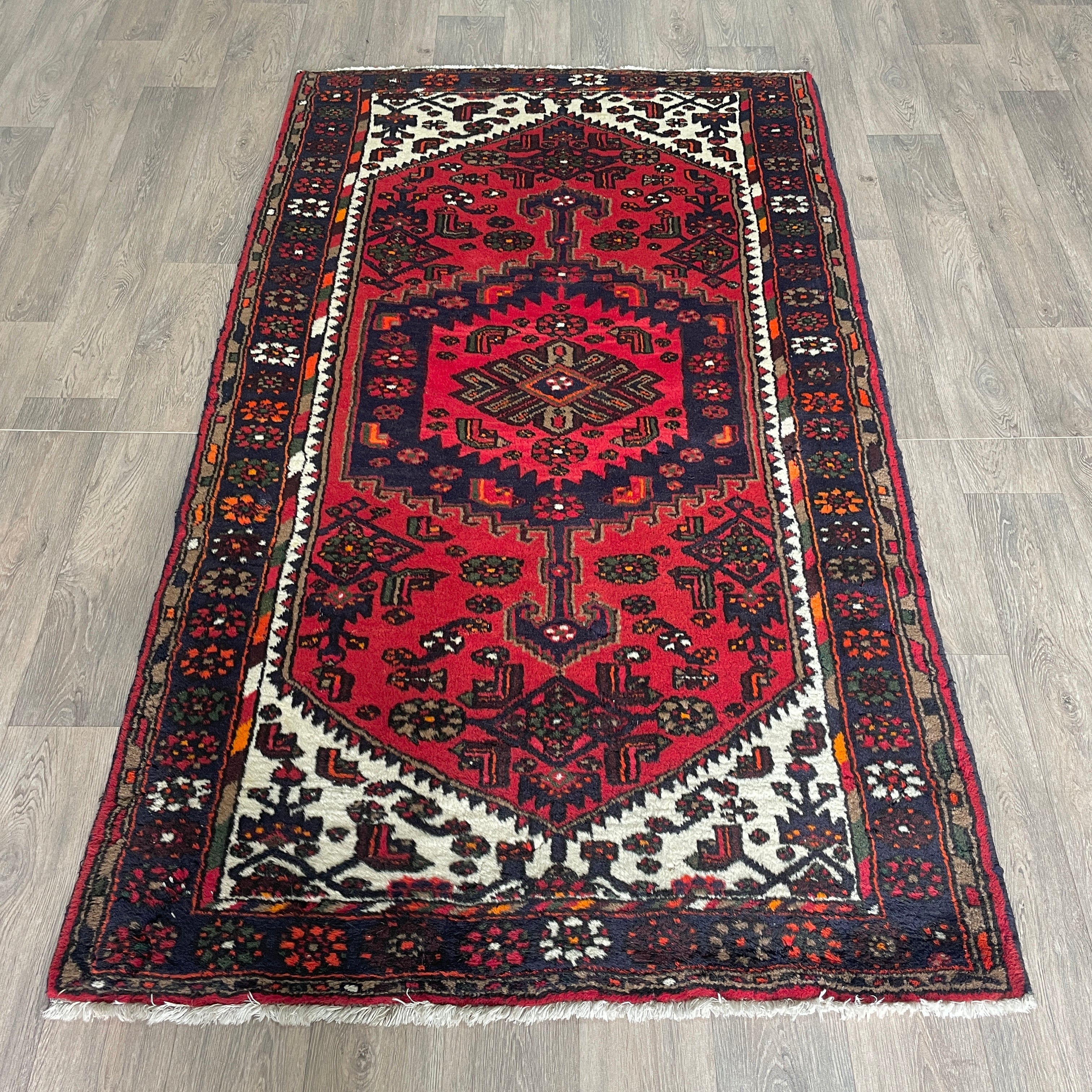 Old Persian Hamadan Rug c. 1970