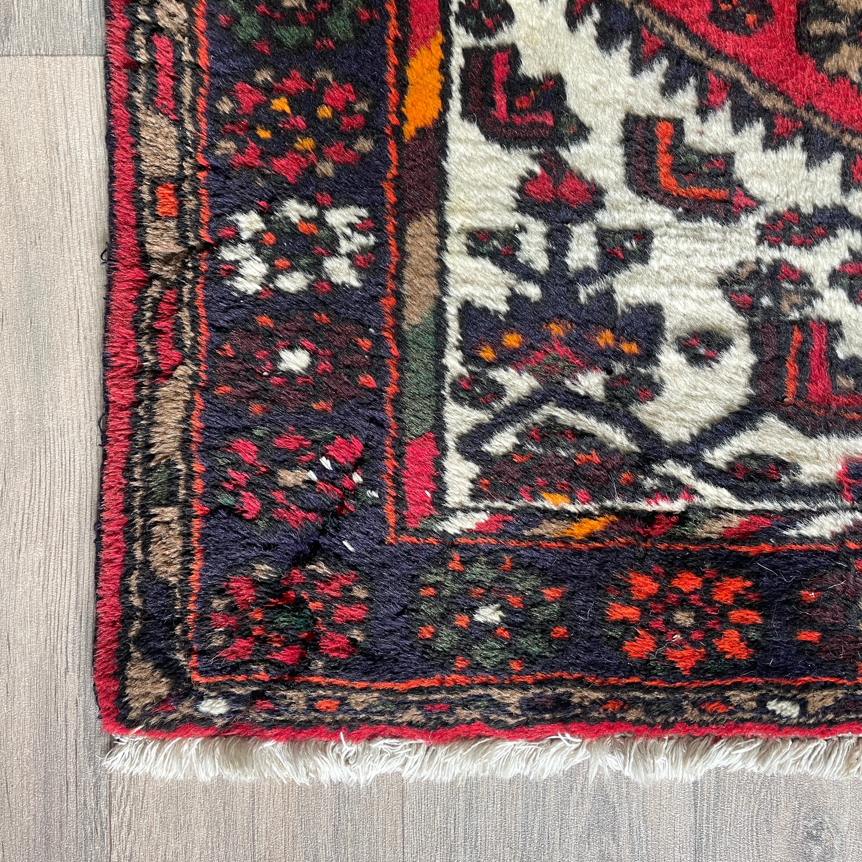 Old Persian Hamadan Rug c. 1970