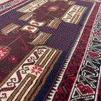 Afghan Herati Baluch Rug (Old 1980)