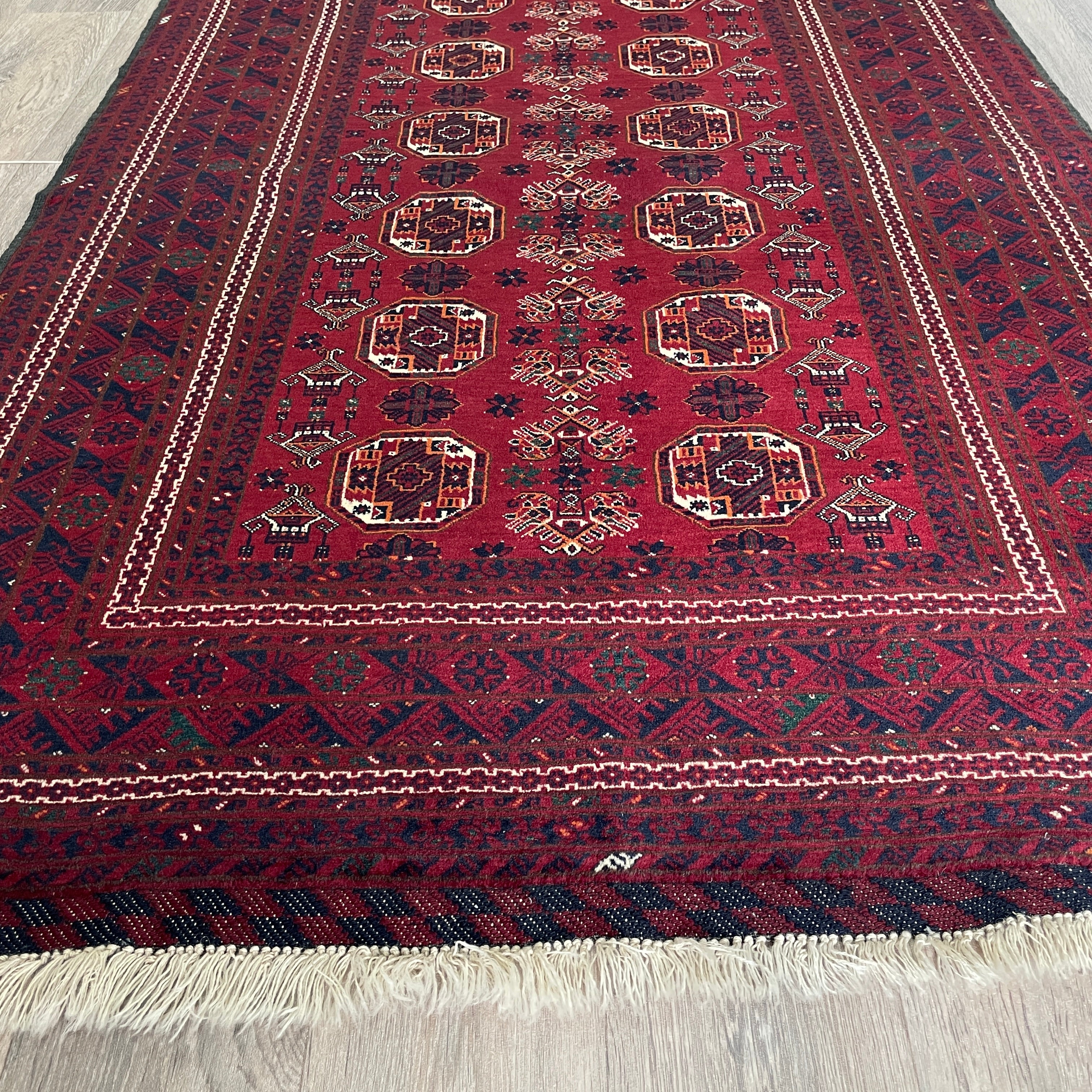 193 x 122 cm | Afghan Fine Kunduz Rug - Khorasan Rugs