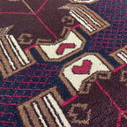 Afghan Herati Baluch Rug (Old 1980)