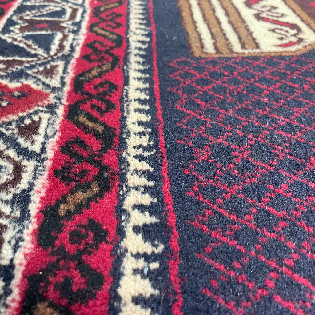 Afghan Herati Baluch Rug (Old 1980)