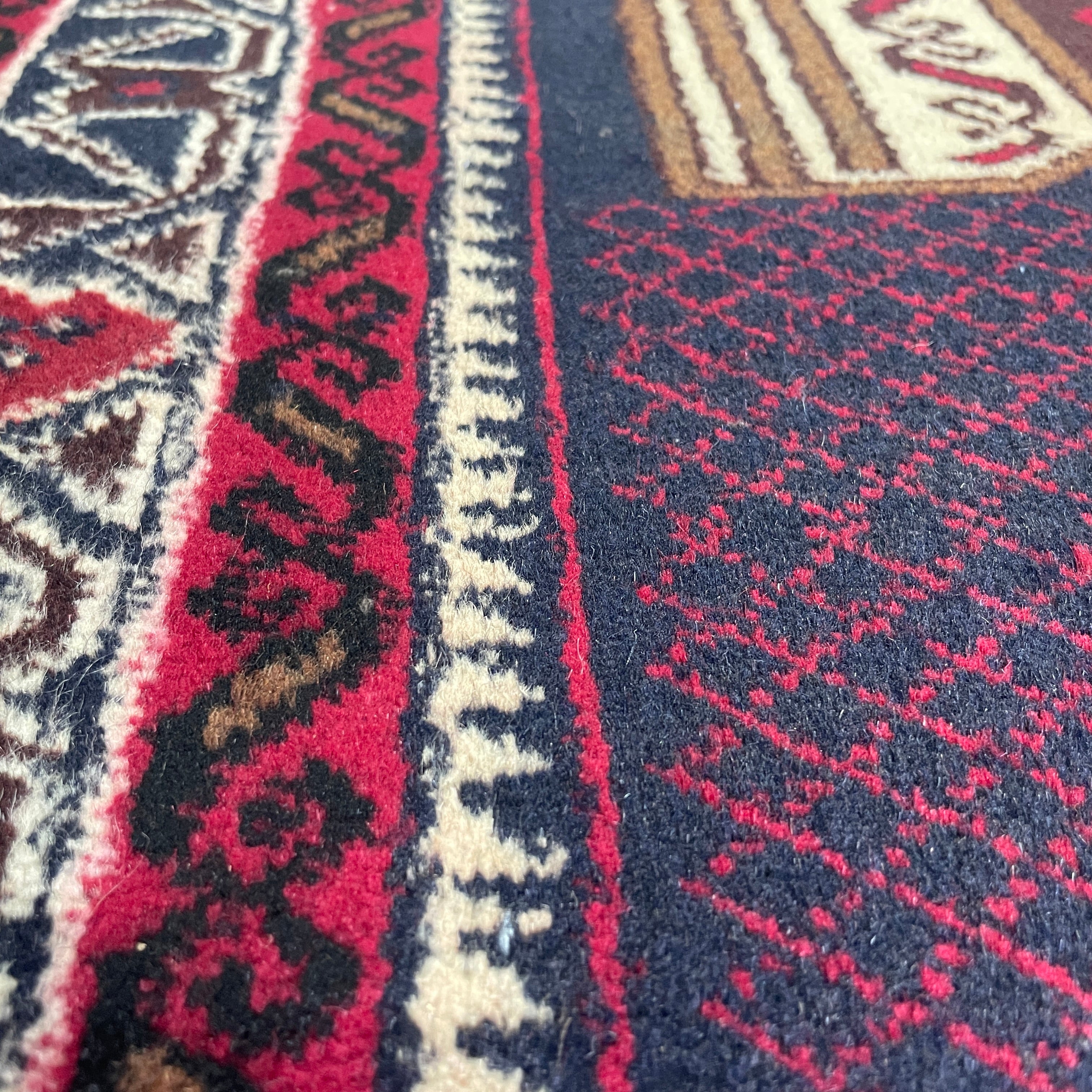 Afghan Herati Baluch Rug (Old 1980)