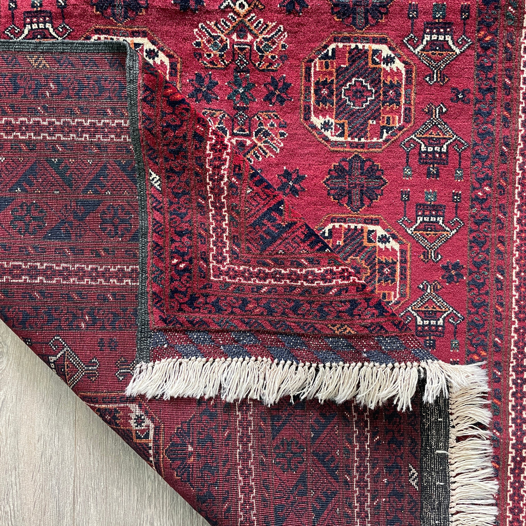 193 x 122 cm | Afghan Fine Kunduz Rug - Khorasan Rugs