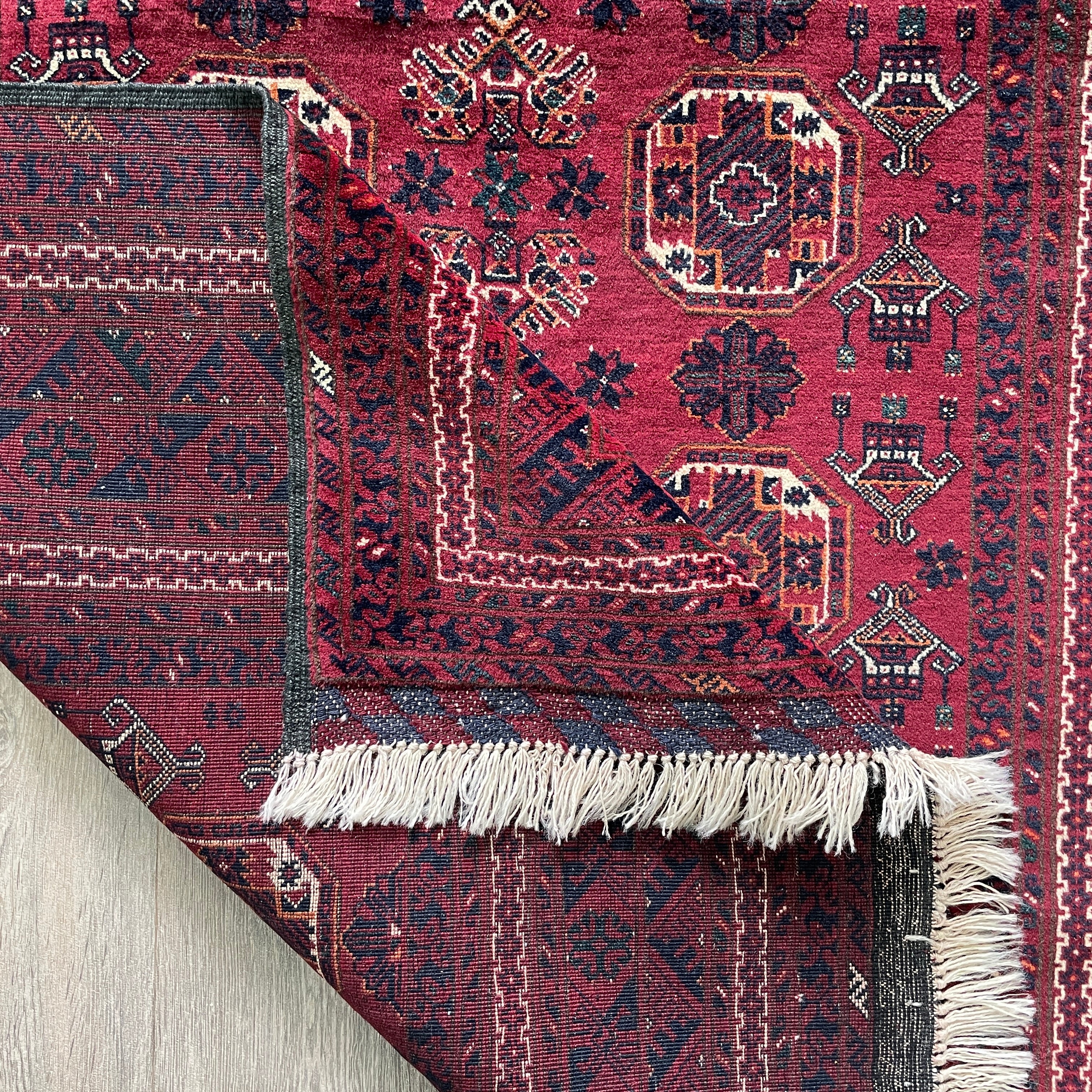 193 x 122 cm | Afghan Fine Kunduz Rug - Khorasan Rugs