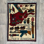 83 x 58 cm | Afghan Soviet War Rug - Khorasan Rugs