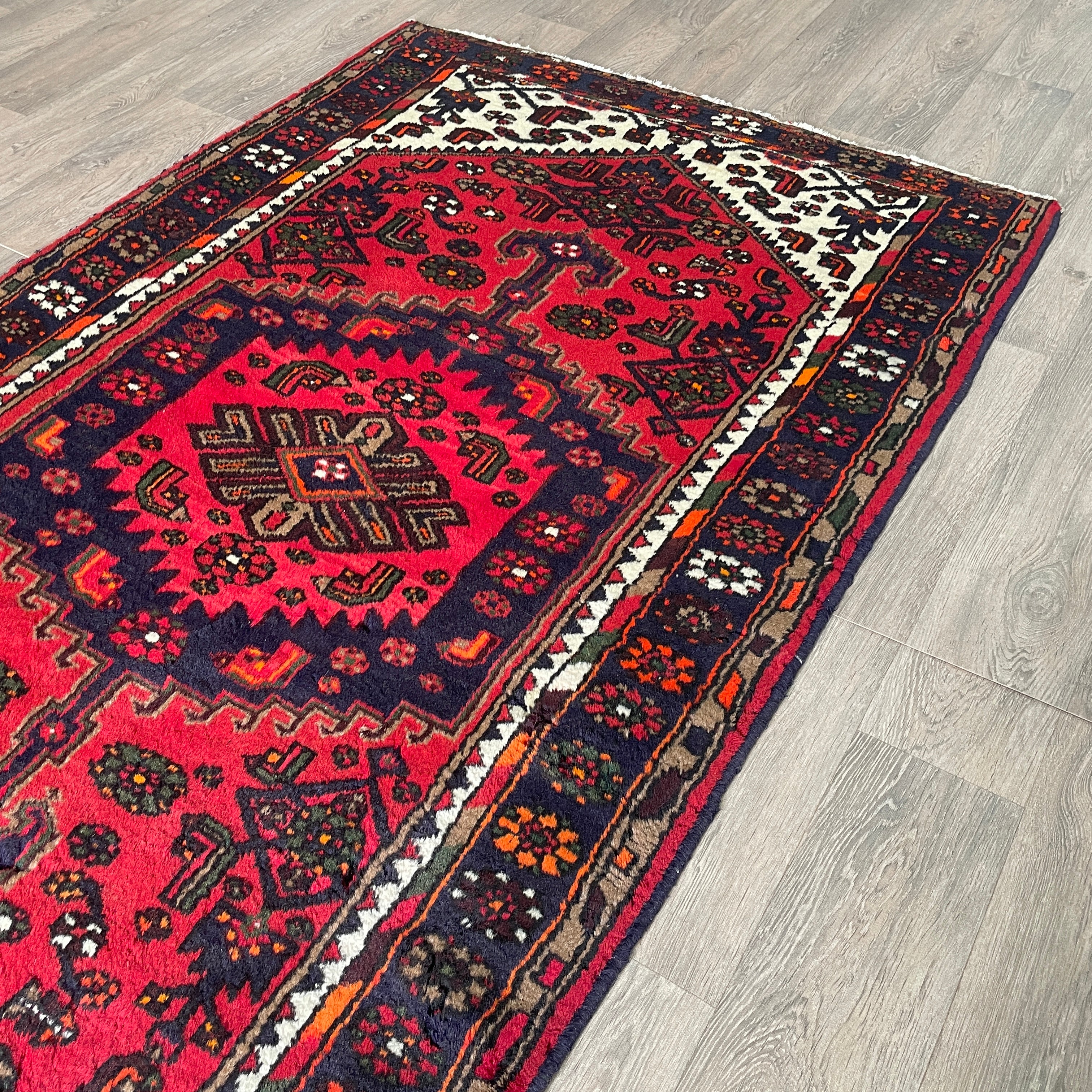 Old Persian Hamadan Rug c. 1970