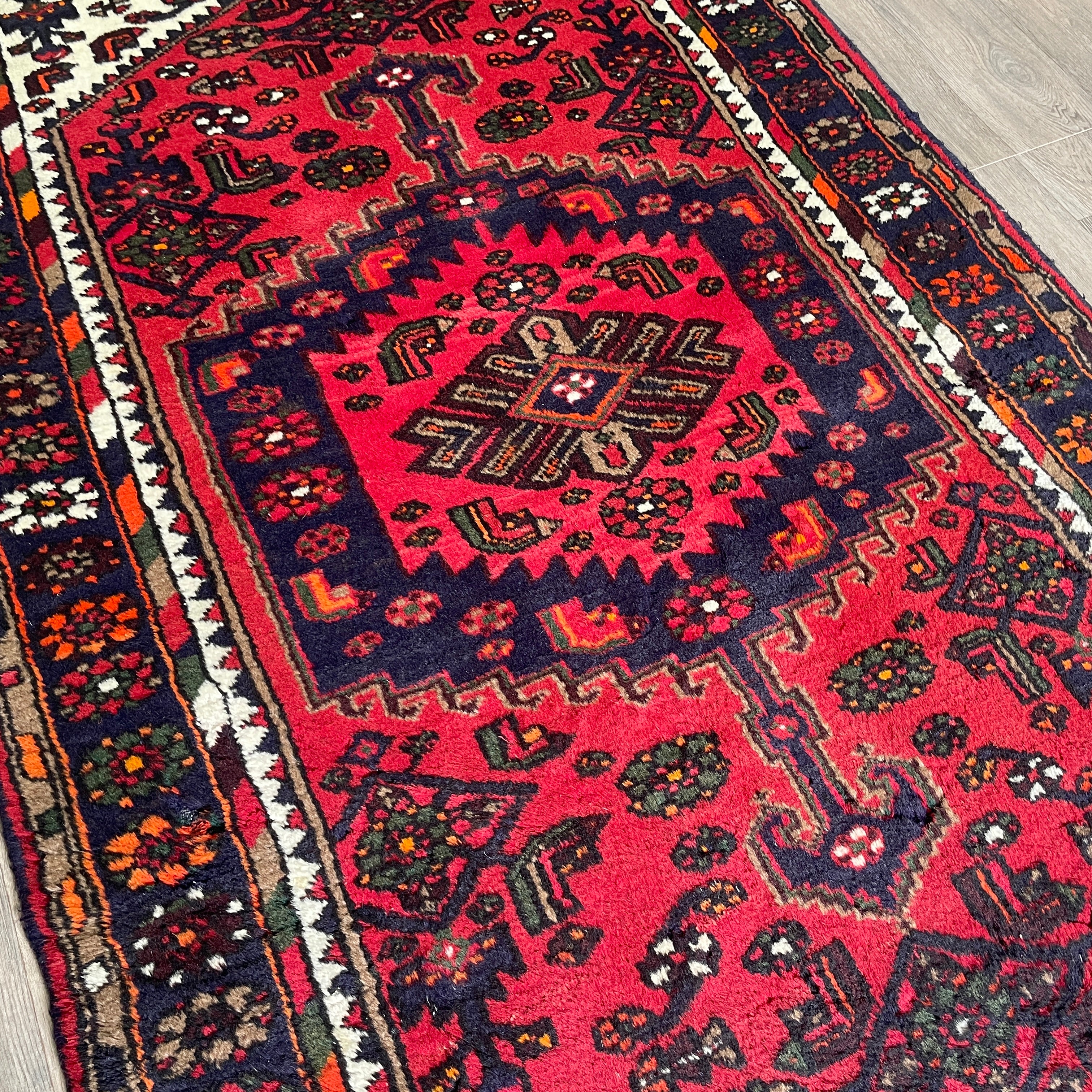 Old Persian Hamadan Rug c. 1970