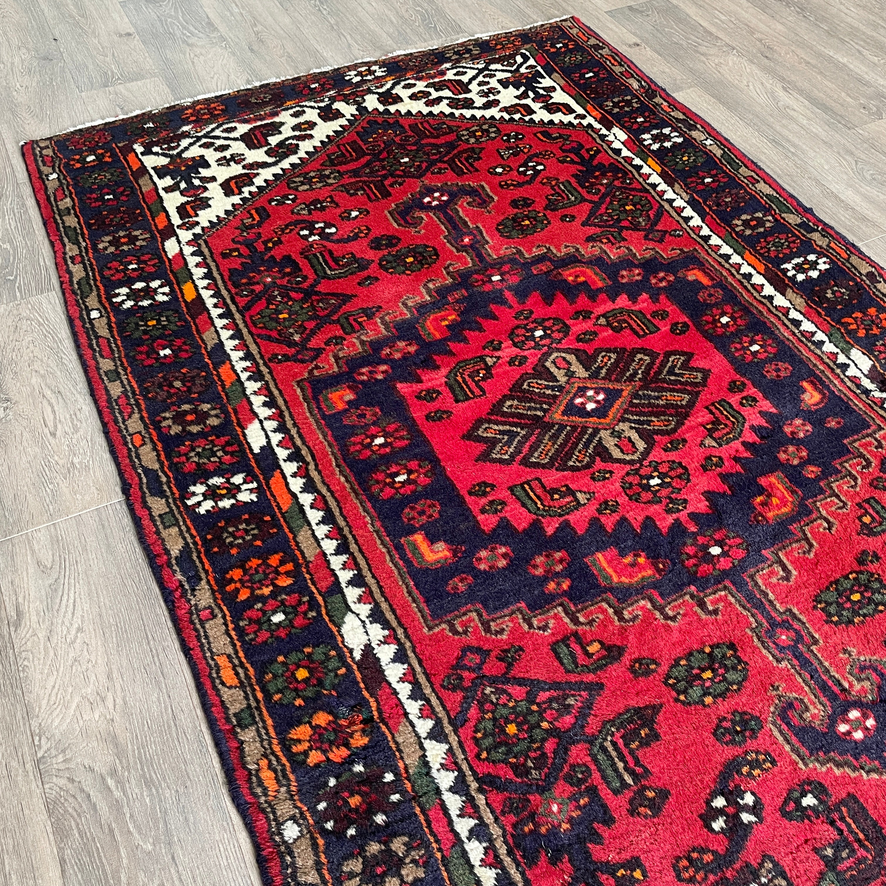 Old Persian Hamadan Rug c. 1970