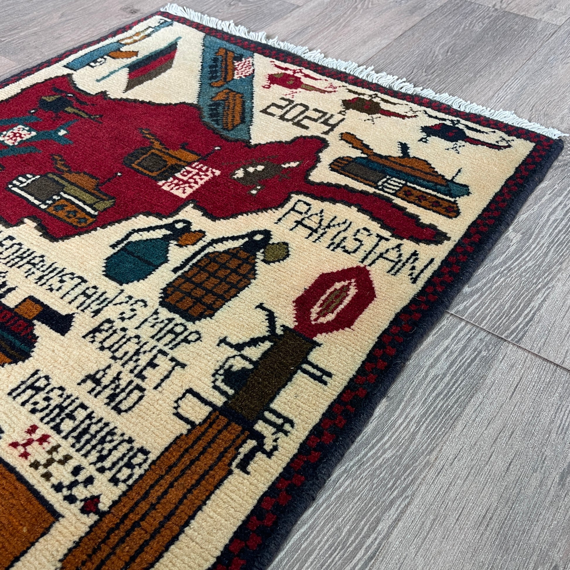 83 x 58 cm | Afghan Soviet War Rug