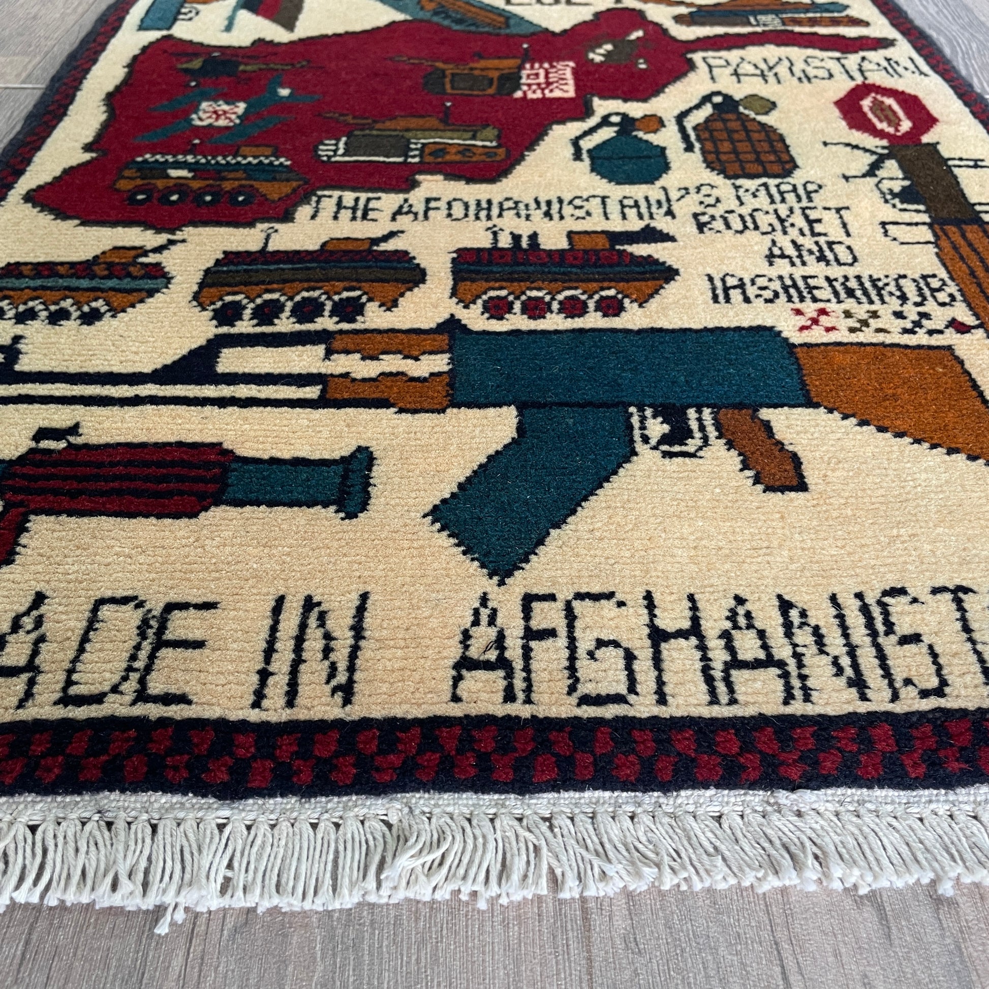 83 x 58 cm | Afghan Soviet War Rug