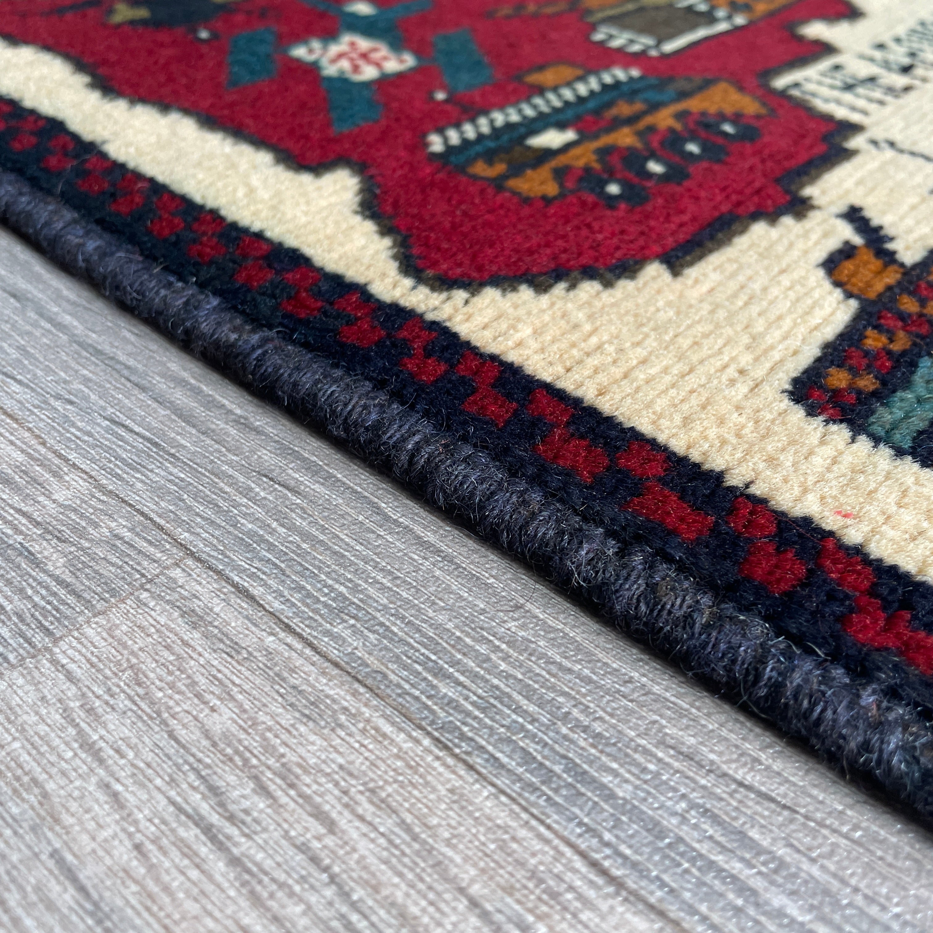 83 x 58 cm | Afghan Soviet War Rug - Khorasan Rugs