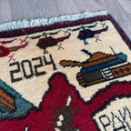 83 x 58 cm | Afghan Soviet War Rug - Khorasan Rugs