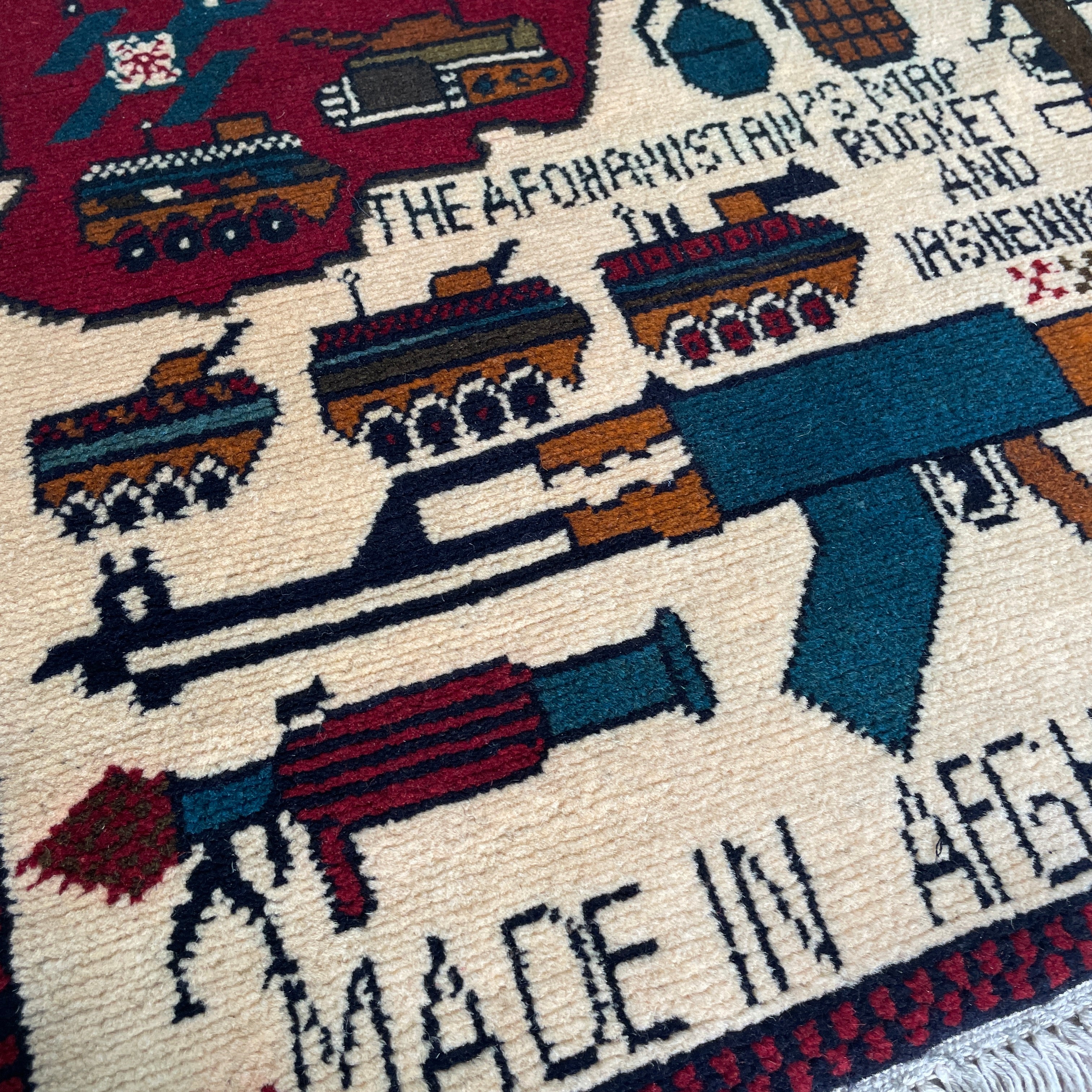 83 x 58 cm | Afghan Soviet War Rug - Khorasan Rugs