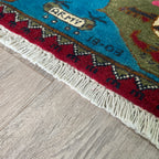 81 x 62 cm | Afghan 9/11 War Rug - Khorasan Rugs